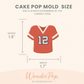 Football Jersey Cake Pop Mold