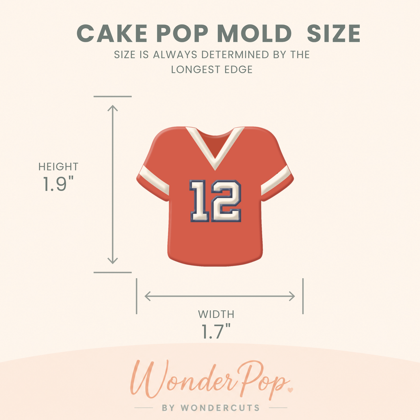 Football Jersey Cake Pop Mold