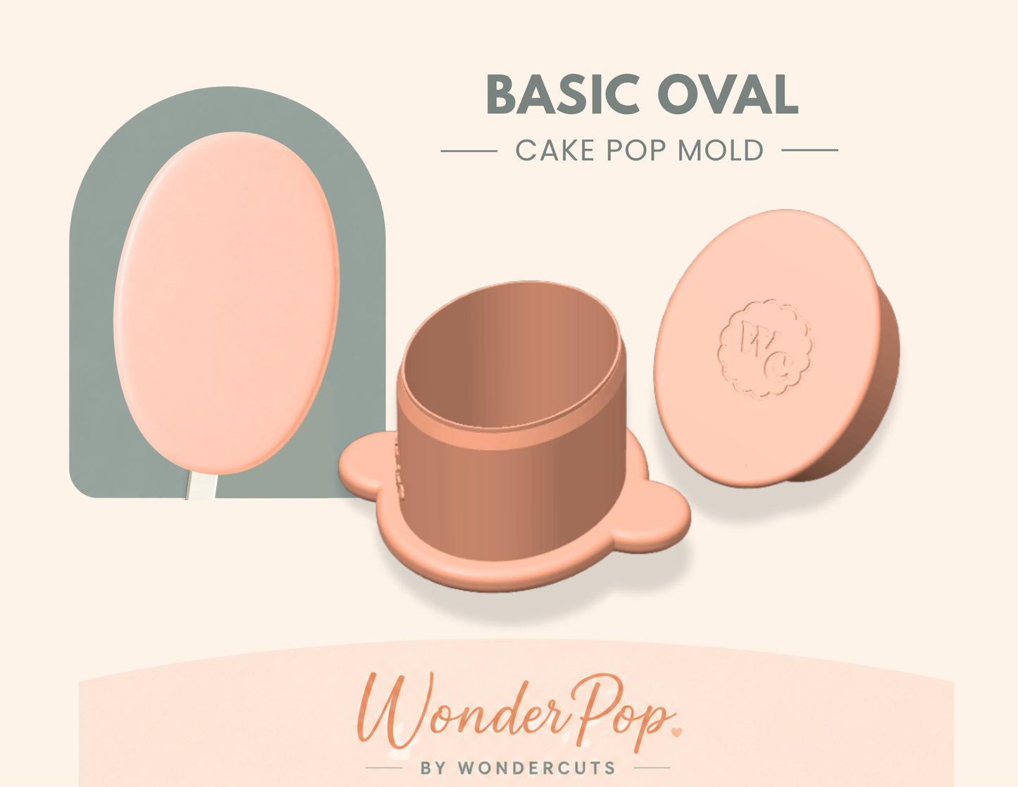 Basic Oval Cake Pop Mold
