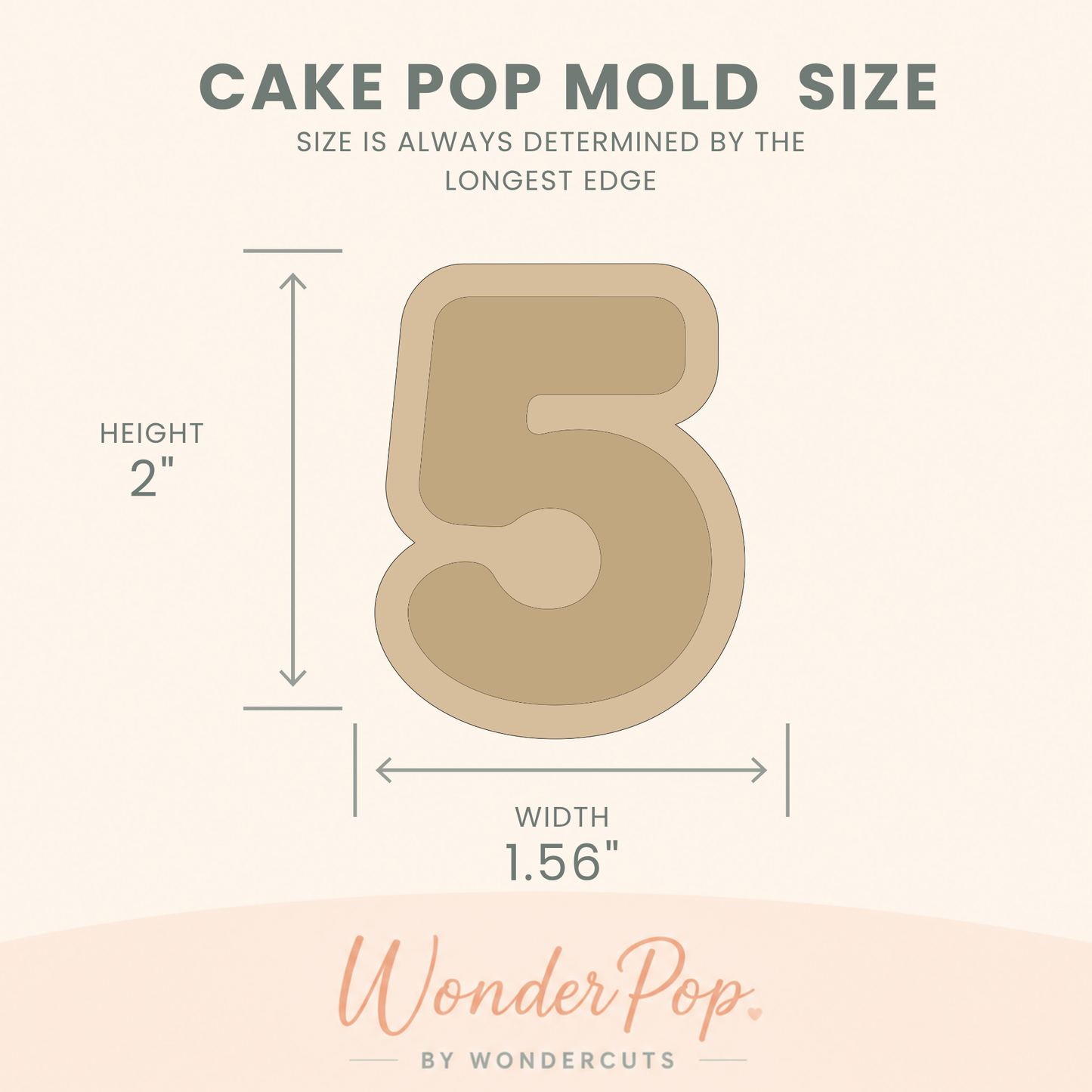 Basic Numbers Cake Pop Molds Set of 9