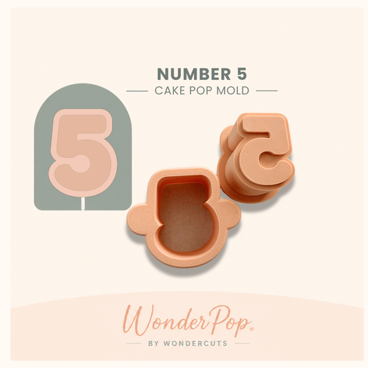 Number 5 Cake Pop Mold