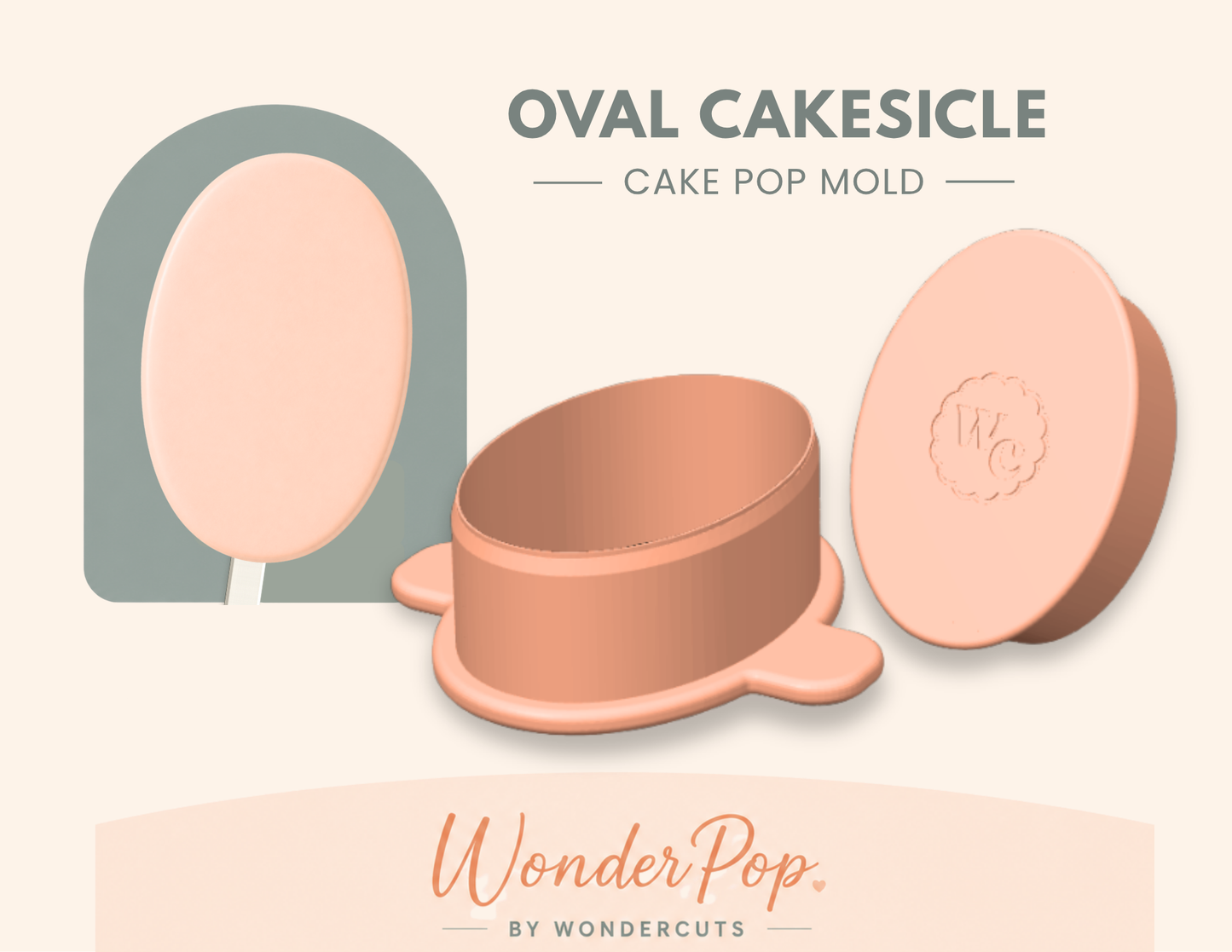 Oval Cakesicle Cake Pop Mold