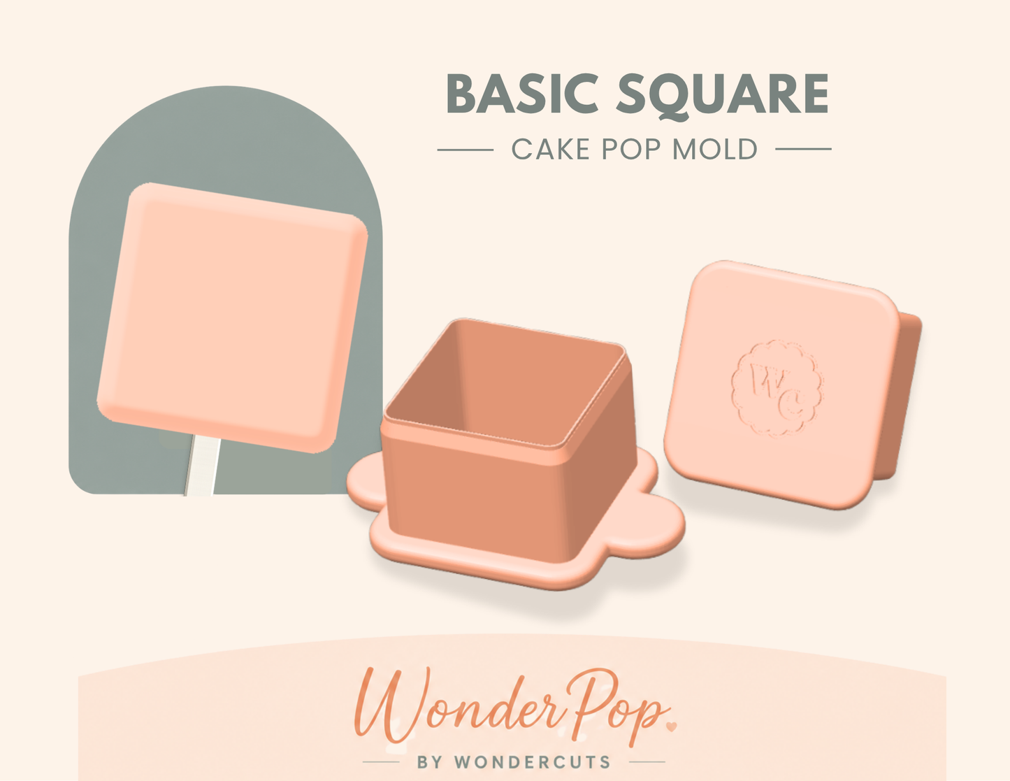 Basic Square Cake Pop Mold