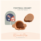 Football Helmet Cake Pop Mold