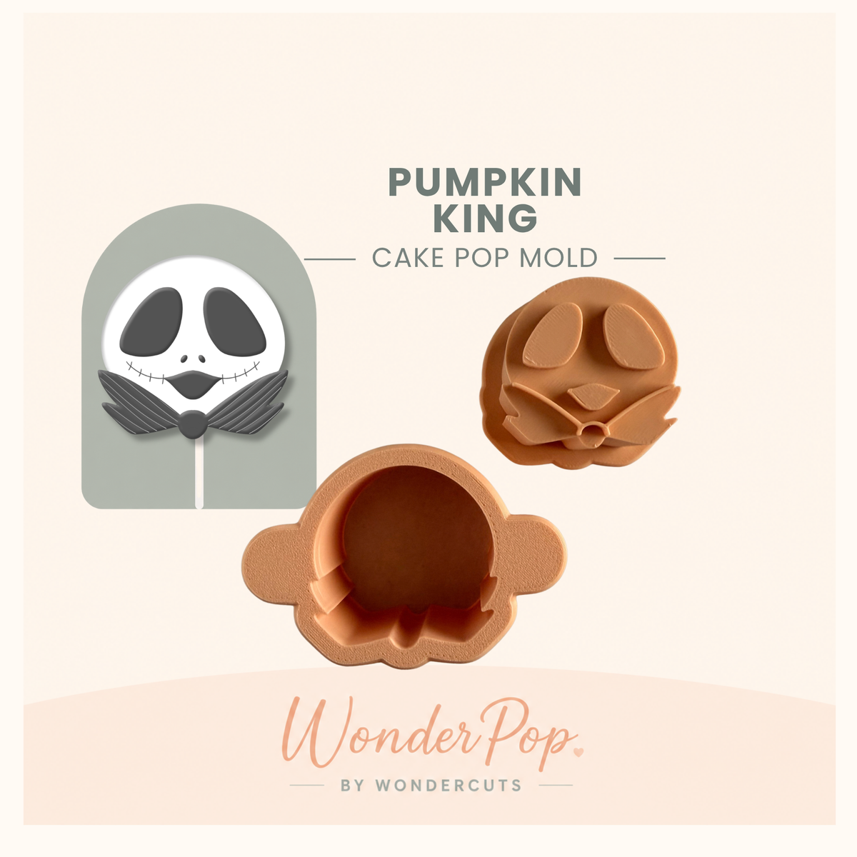 Pumpkin King Cake Pop Mold