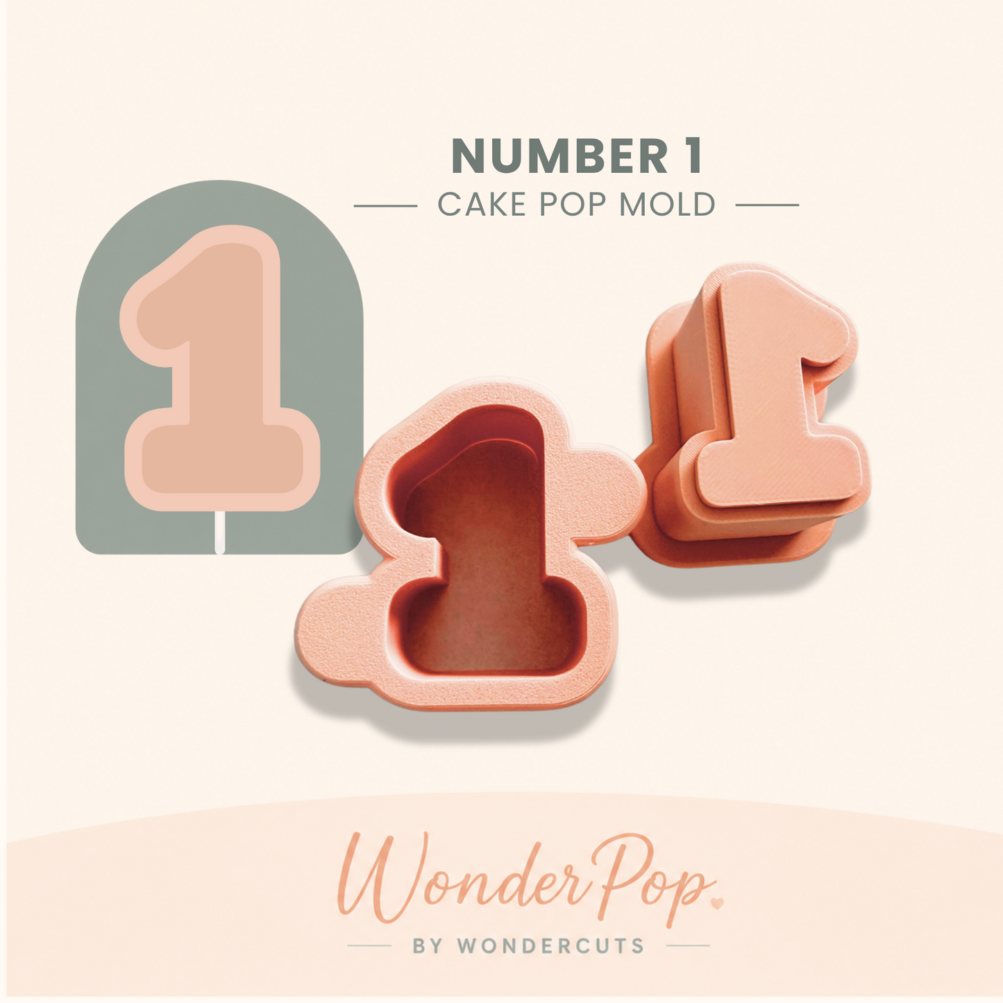 Number 1 Cake Pop Mold