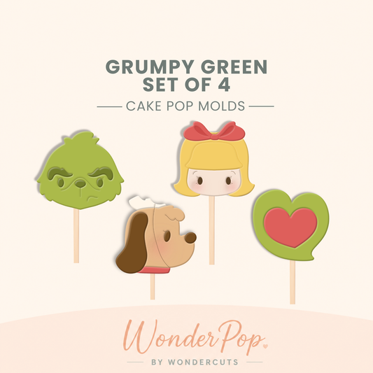 Grumpy Green Bundle Cake Pop Mold