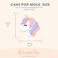 Unicorn Cake Pop Mold