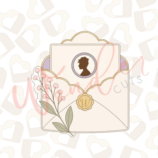 Floral Envelope Cookie Cutter