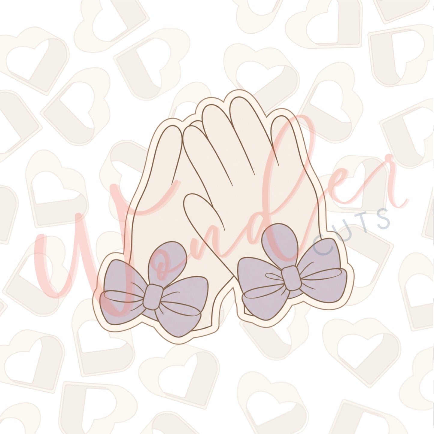 Bow Gloves Cookie Cutter