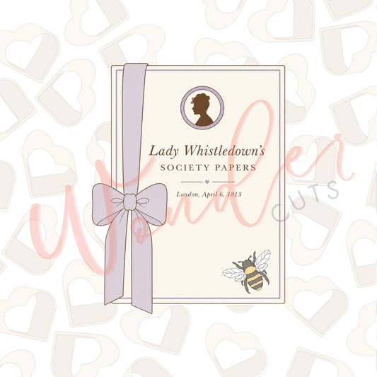 Bow Newsletter Cookie Cutter