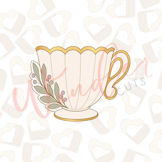 Floral Teacup Cookie Cutter