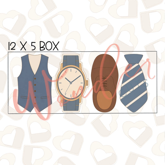 Dad Clothes Cookie Cutters Set of 4