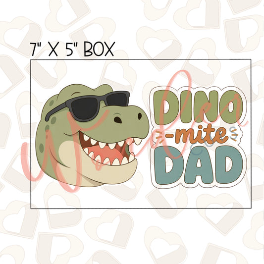 Dino-mite Dad Cookie Cutter Set of 2