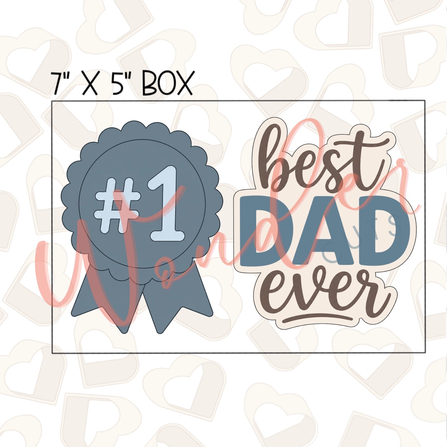 Best Dad Ever Cookie Cutter Set of 2