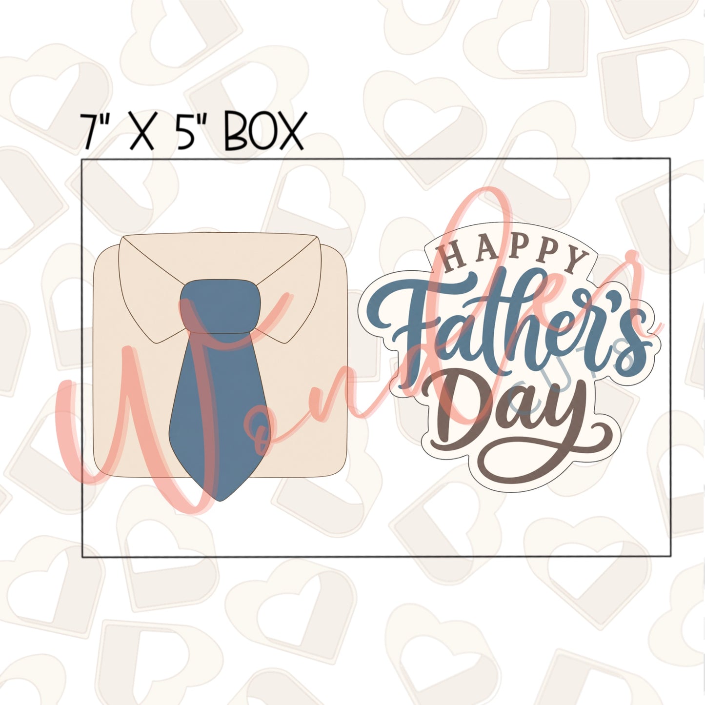 Happy Father's Day Cookie Cutter Set of 2