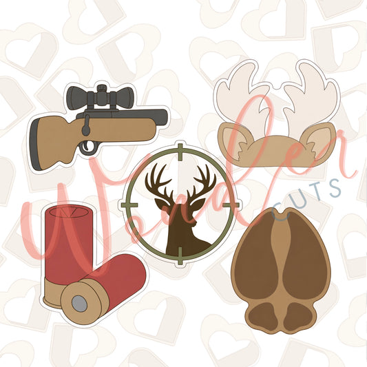 Hunting Cookie Cutters Set of 5