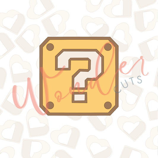 Question Mark Box Cookie Cutter