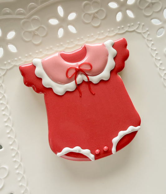 Ruffle Vintage Onesie Cookie Cutter