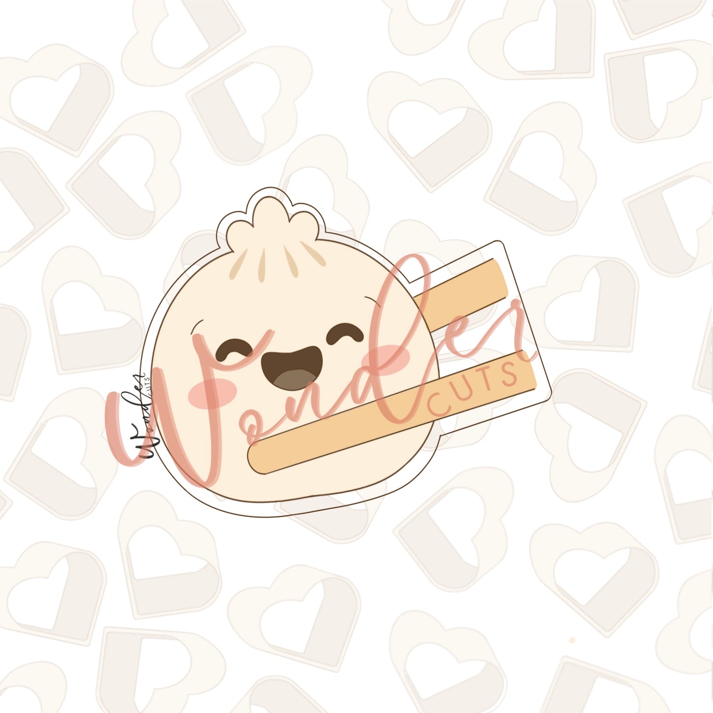 Dumpling in Chopsticks Cookie Cutter