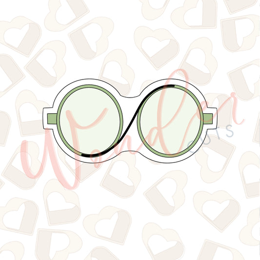 Green Glasses Cookie Cutter