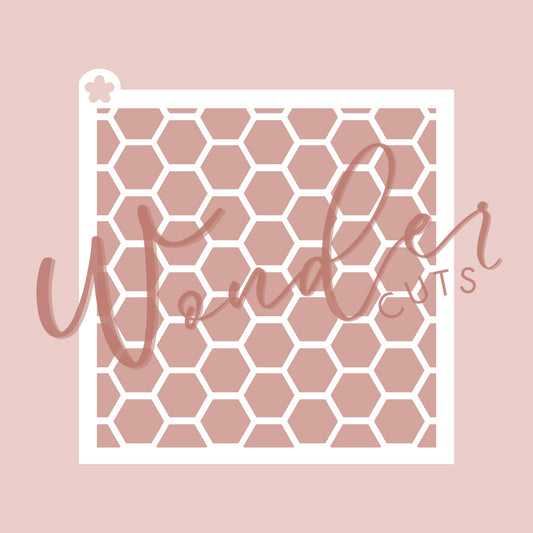 Large Honeycomb Stencil
