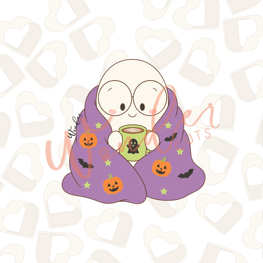 Cozy Ghost Cookie Cutter