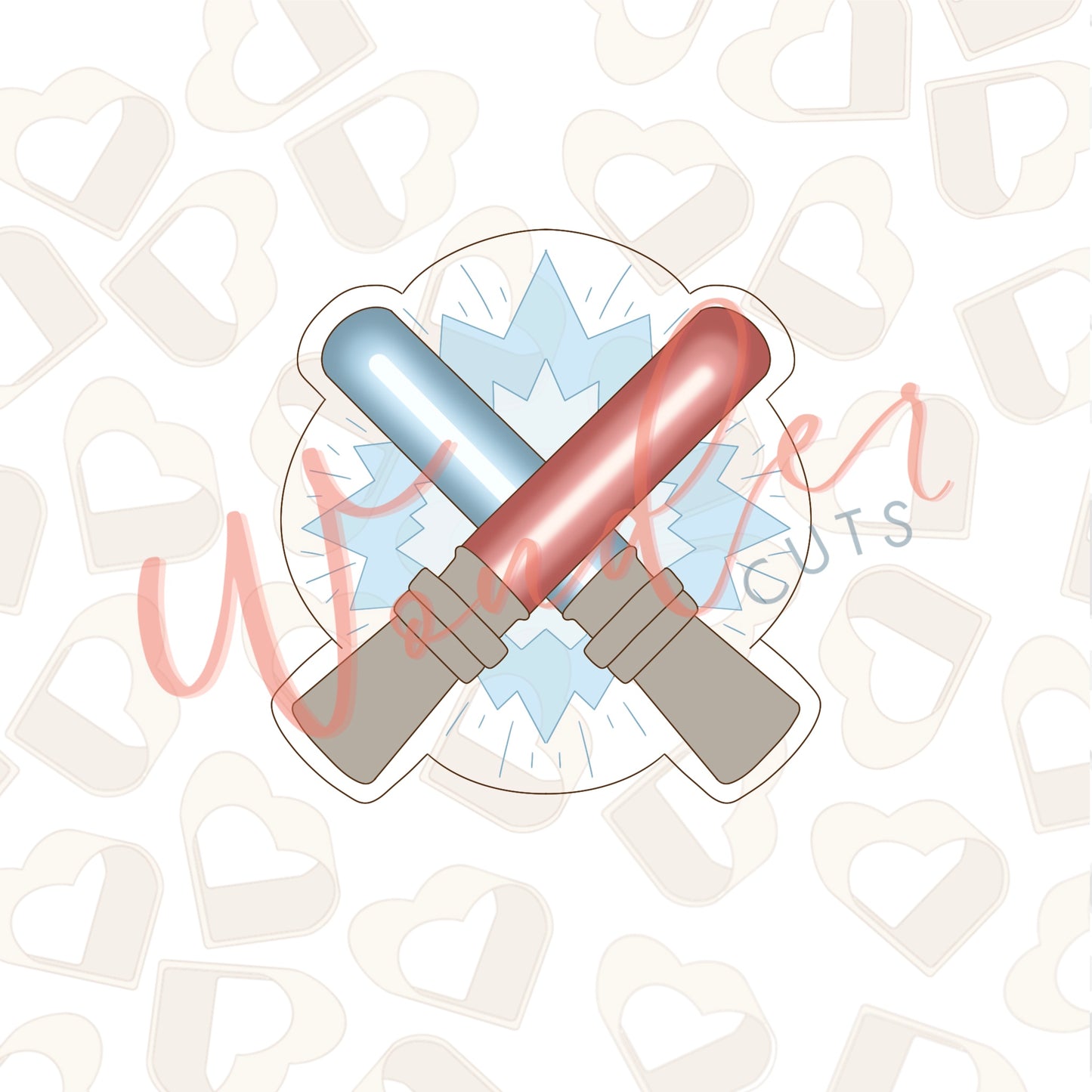 Laser Swords Cookie Cutter