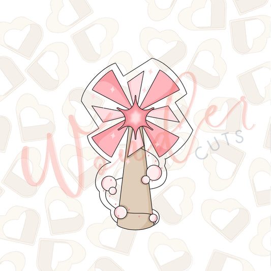 Pink Wand Cookie Cutter