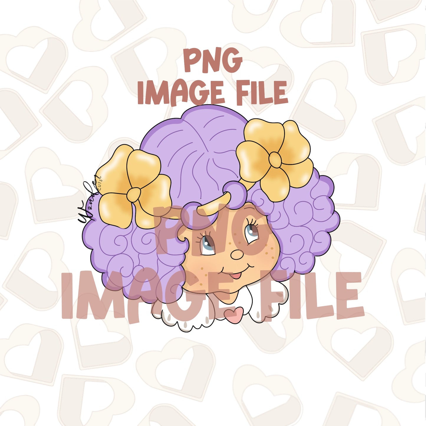 Angel Cake Girl - PNG Image File