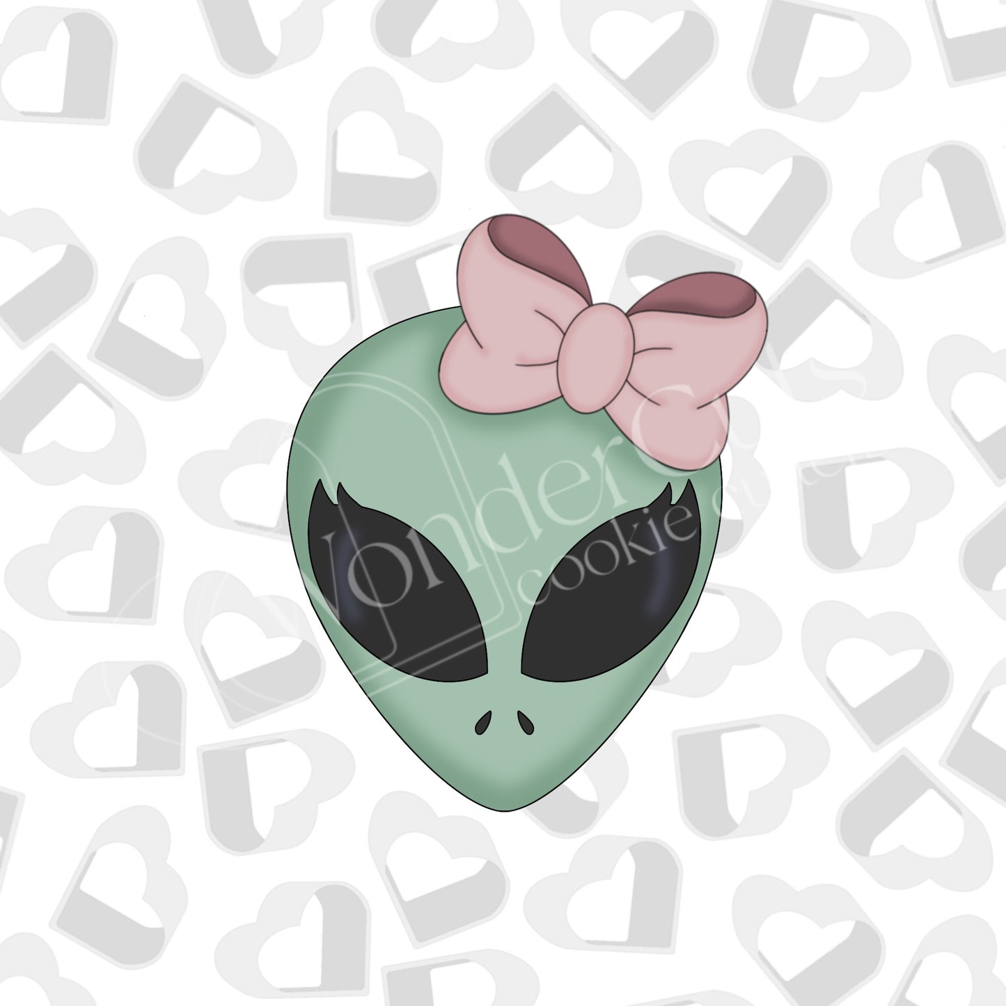 Girly Alien  Cookie Cutter