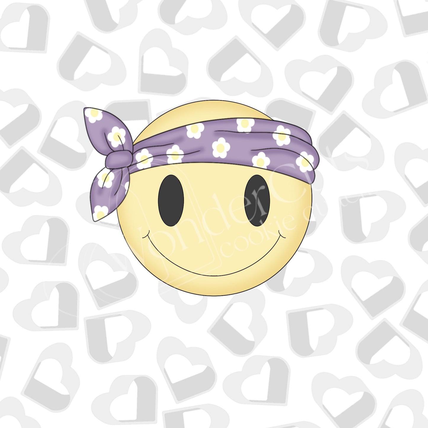 Hippie Smiley Cookie Cutter