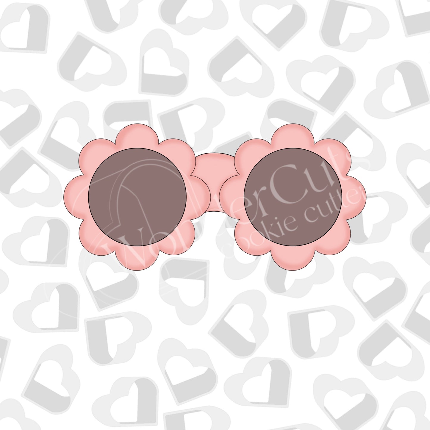 Flower Sunglasses Cookie Cutter