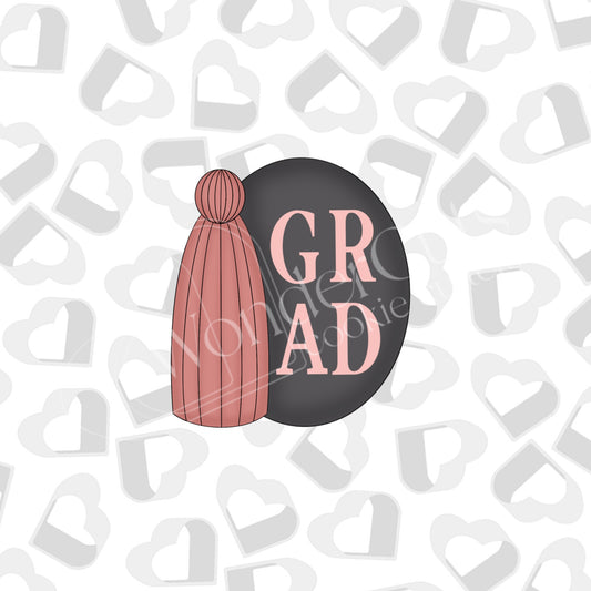 Oval Tassel Plaque Cookie Cutter