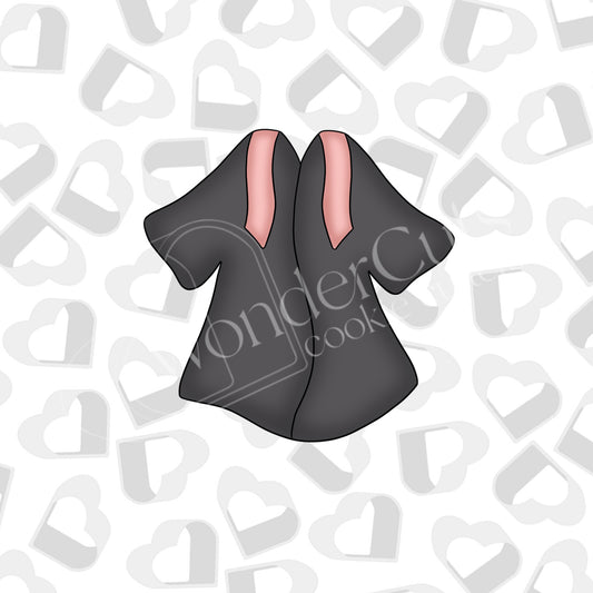 Grad Gown Cookie Cutter