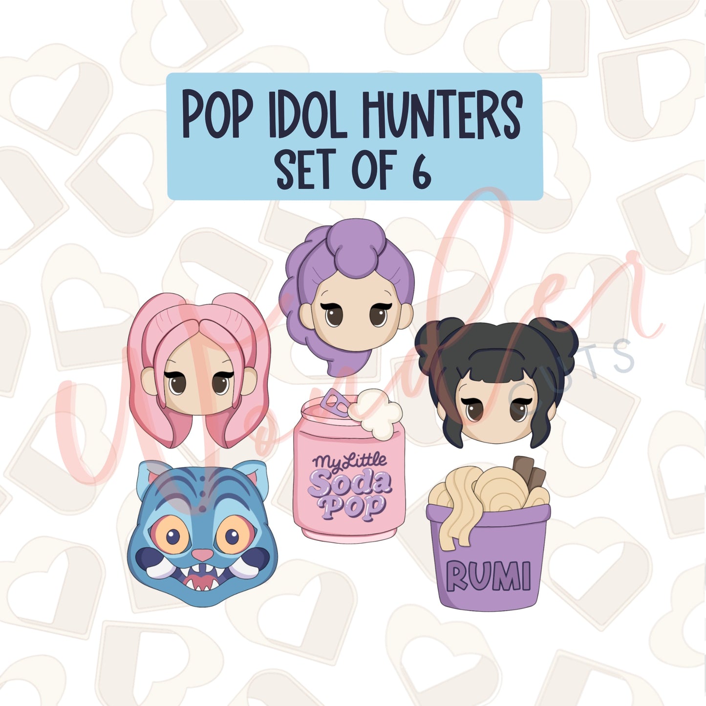Pop Idol Hunters Set Cookie Cutter- STL Files