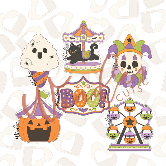 Spooky Carnival Bundle of 6 Cookie Cutters