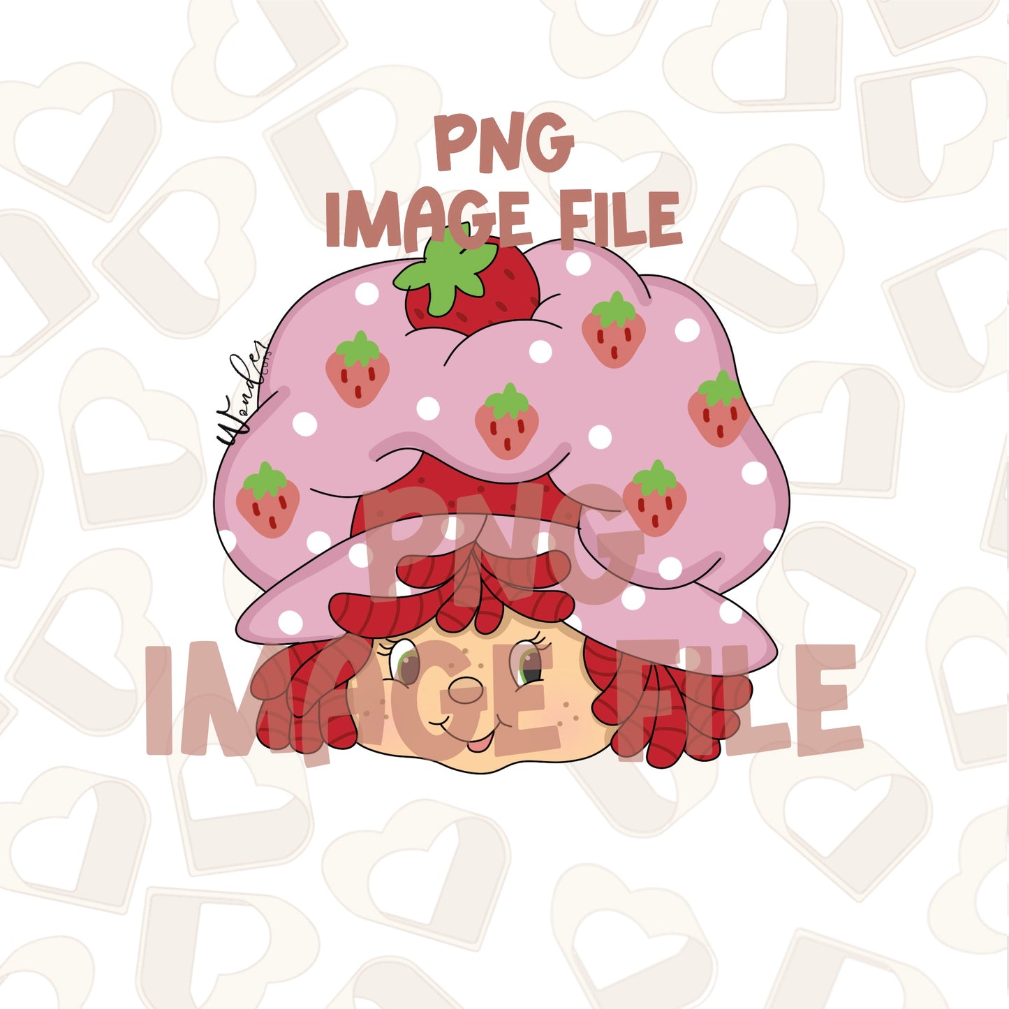 Strawberry Girl - PNG Image File