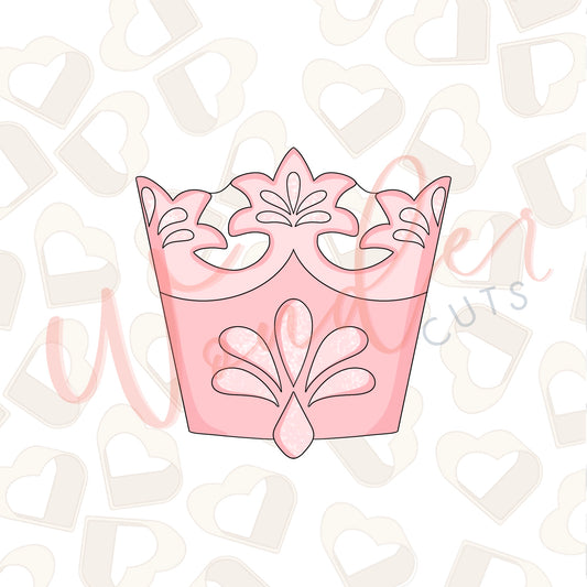 Pink Witch Crown 2 Cookie Cutter
