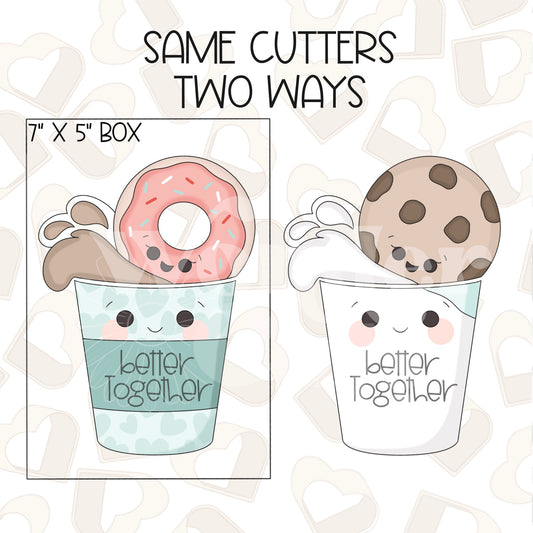 Better Together Set of 2 Cookie Cutters- STL FILES