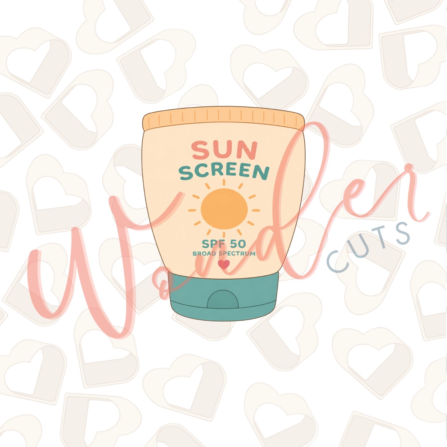 Sunscreen Cookie Cutter