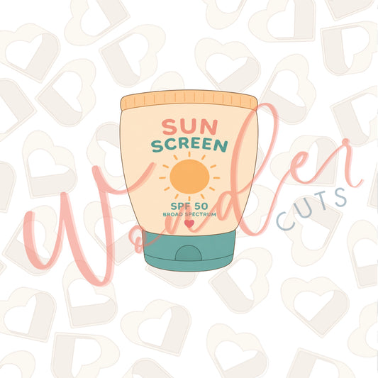 Sunscreen Cookie Cutter