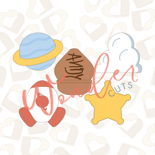 Toy Icons Bundle Set of 5 Cookie Cutter