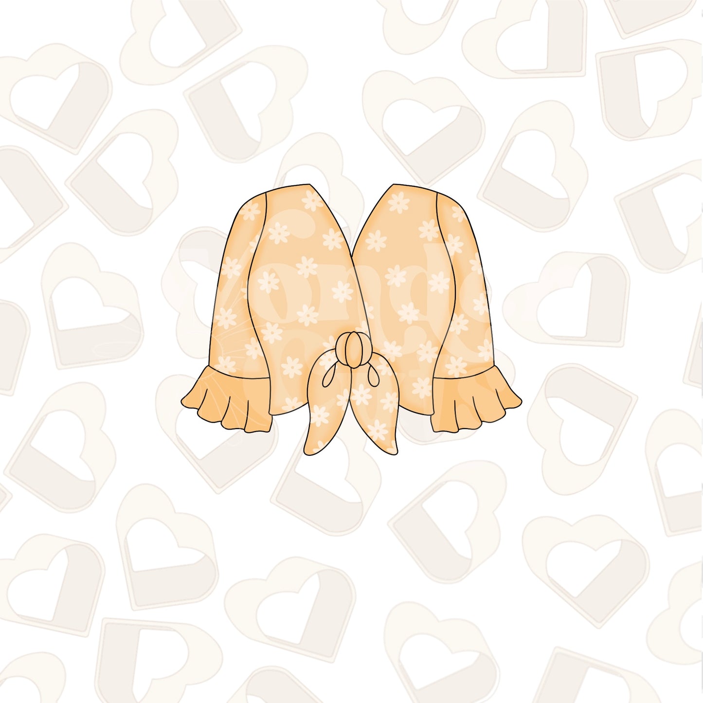 Ruffle Sleeve Shirt Cookie Cutter