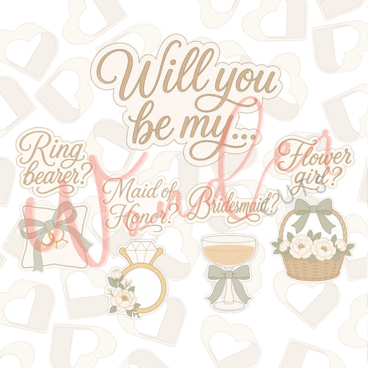Will You Be My... Bundle Cookie Cutters Set of 9