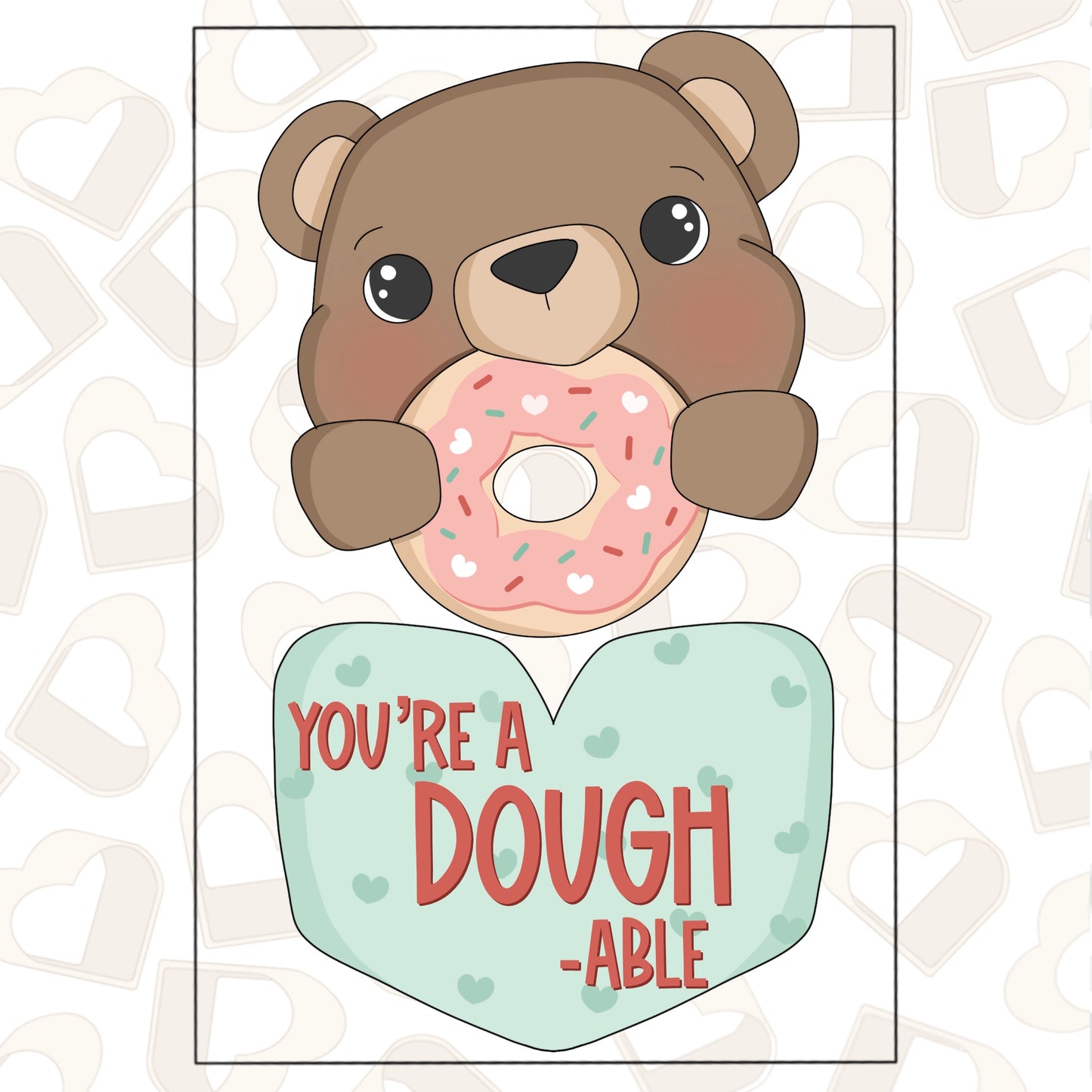 Cute Hungry Bear Set of 2- Instant Download STL