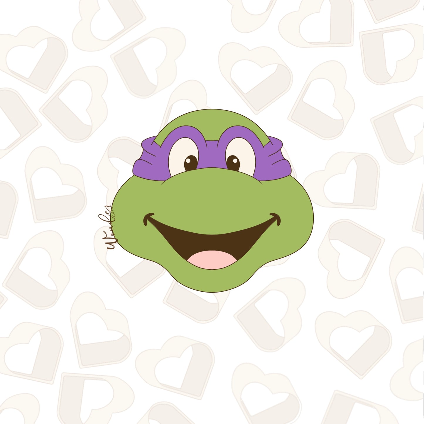 Masked Turtle 2 Cookie Cutter