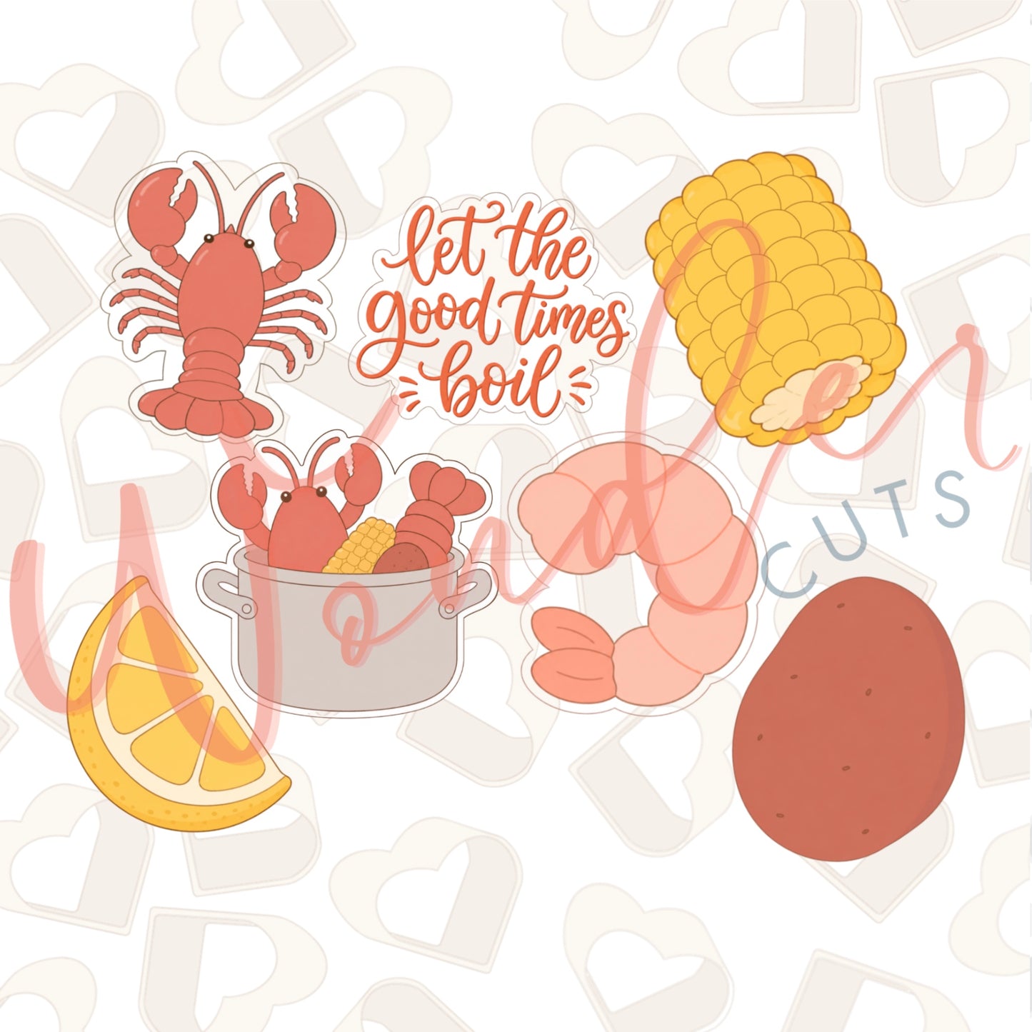 Let the Good Times Boil Set of 7 Cookie Cutters