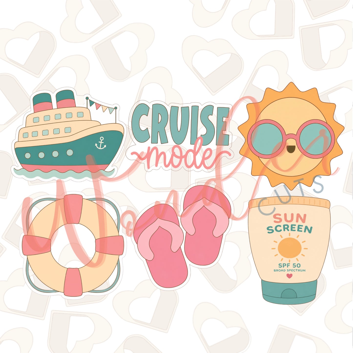 Cruise Mode Set of 6 Cookie Cutter