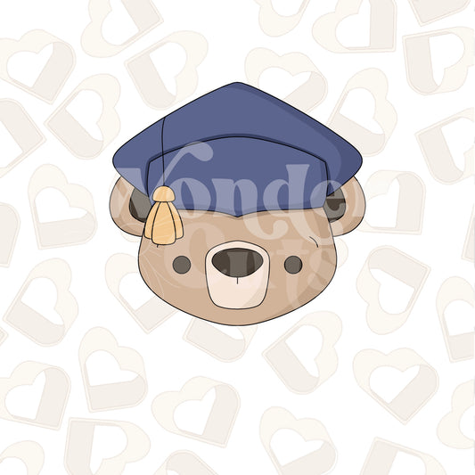 Grad Bear Cookie Cutter